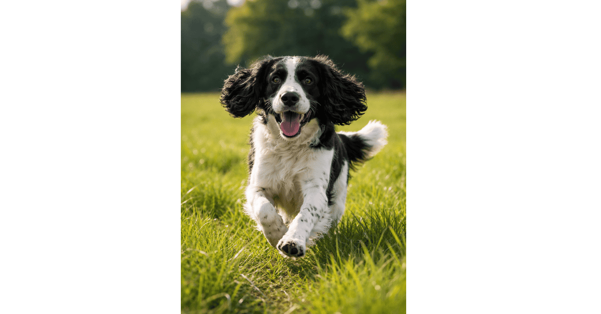 Running joy with an English Springer Spaniel info