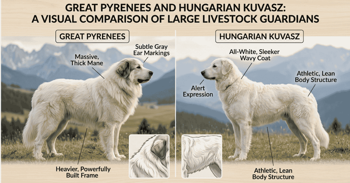 Great Pyrenees vs. Kuvasz How to Tell the Difference info